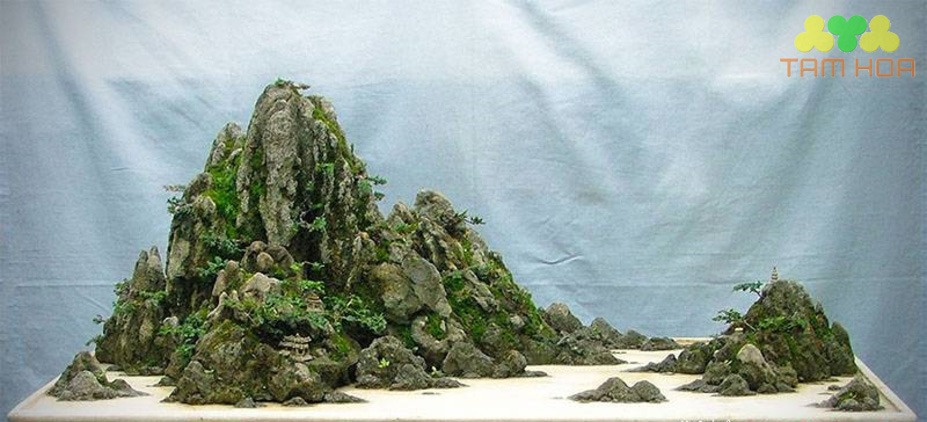Hòn non bộ đơn giản tạo hình núi