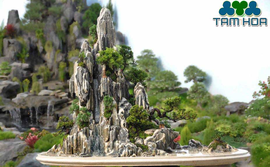 Hòn non bộ mini mang lại giá trị về phong thủy