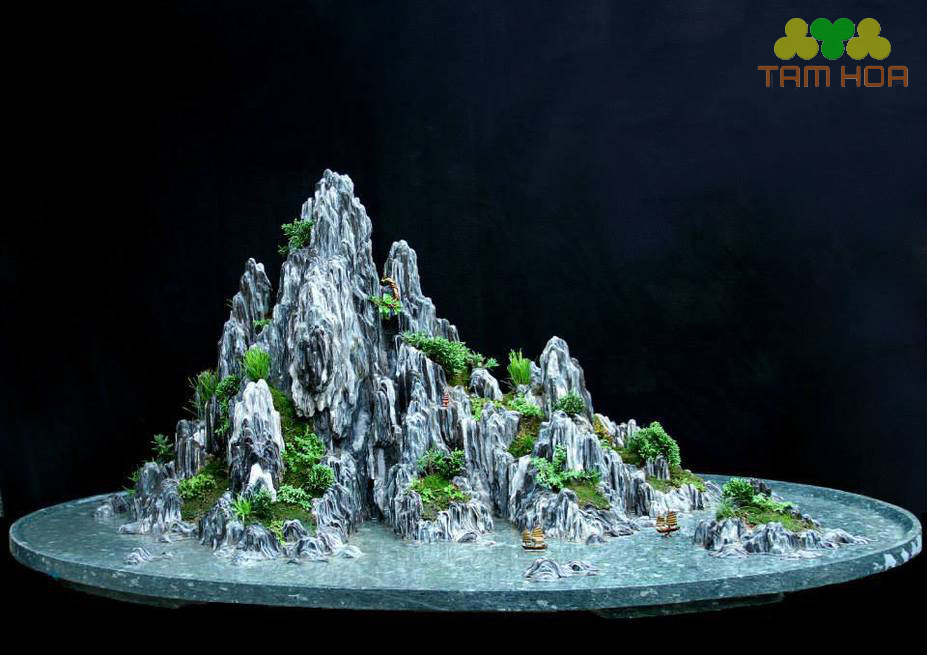 Mẫu hòn non bộ ngoài trời tối giản nhất