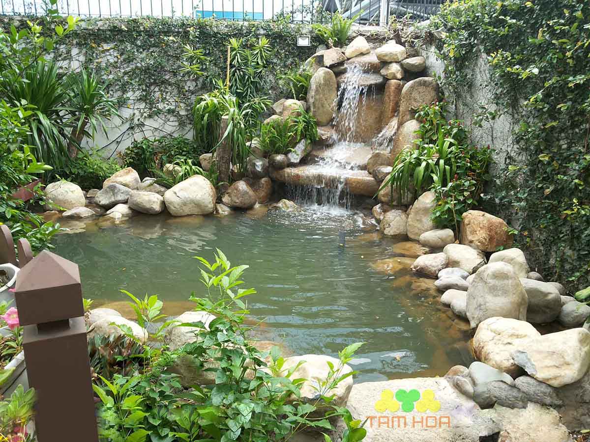 Hòn non bộ có thác nước được ưa chuộng nhất