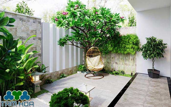 Sân vườn Nhỏ - Mini tạo không gian nghỉ ngơi
